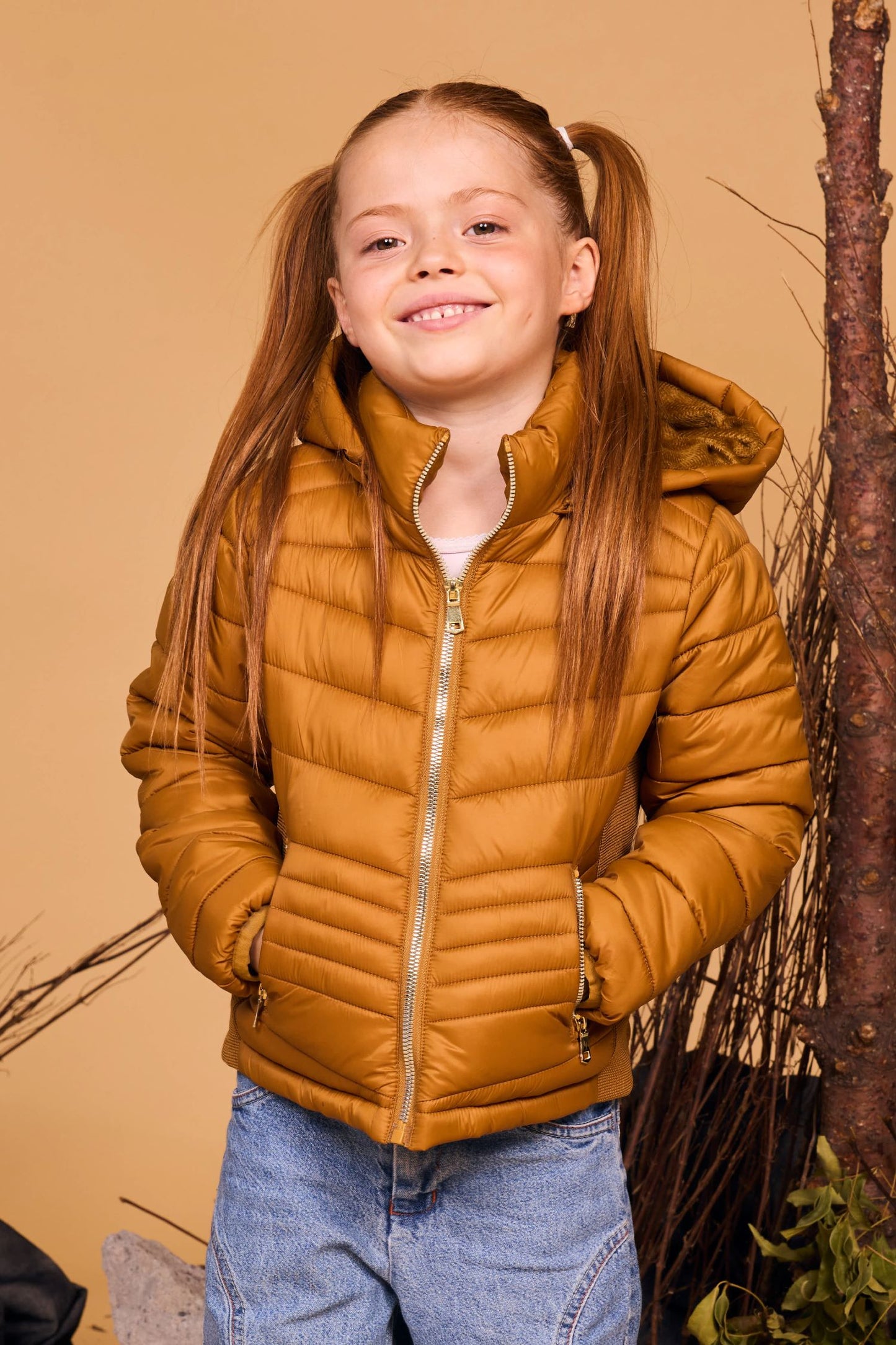 SIRENA RIB HOOD FUR BABY GIRLS