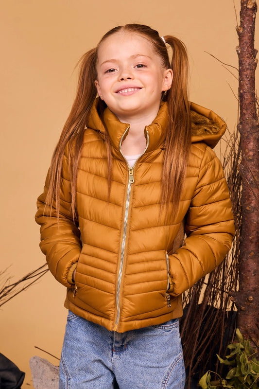 SIRENA RIB HOOD FUR BABY GIRLS